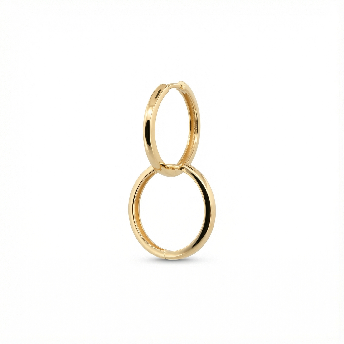 Layla 18ct and 22ct Yellow Gold Hoop Earrings by Karat Goldsmiths 